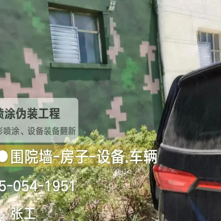 营口数码迷彩漆施工